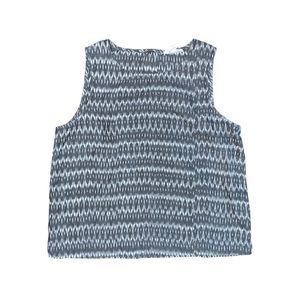 Eileen Fisher, Tank Top, Petite Small, Gray & White, Used Good Condition